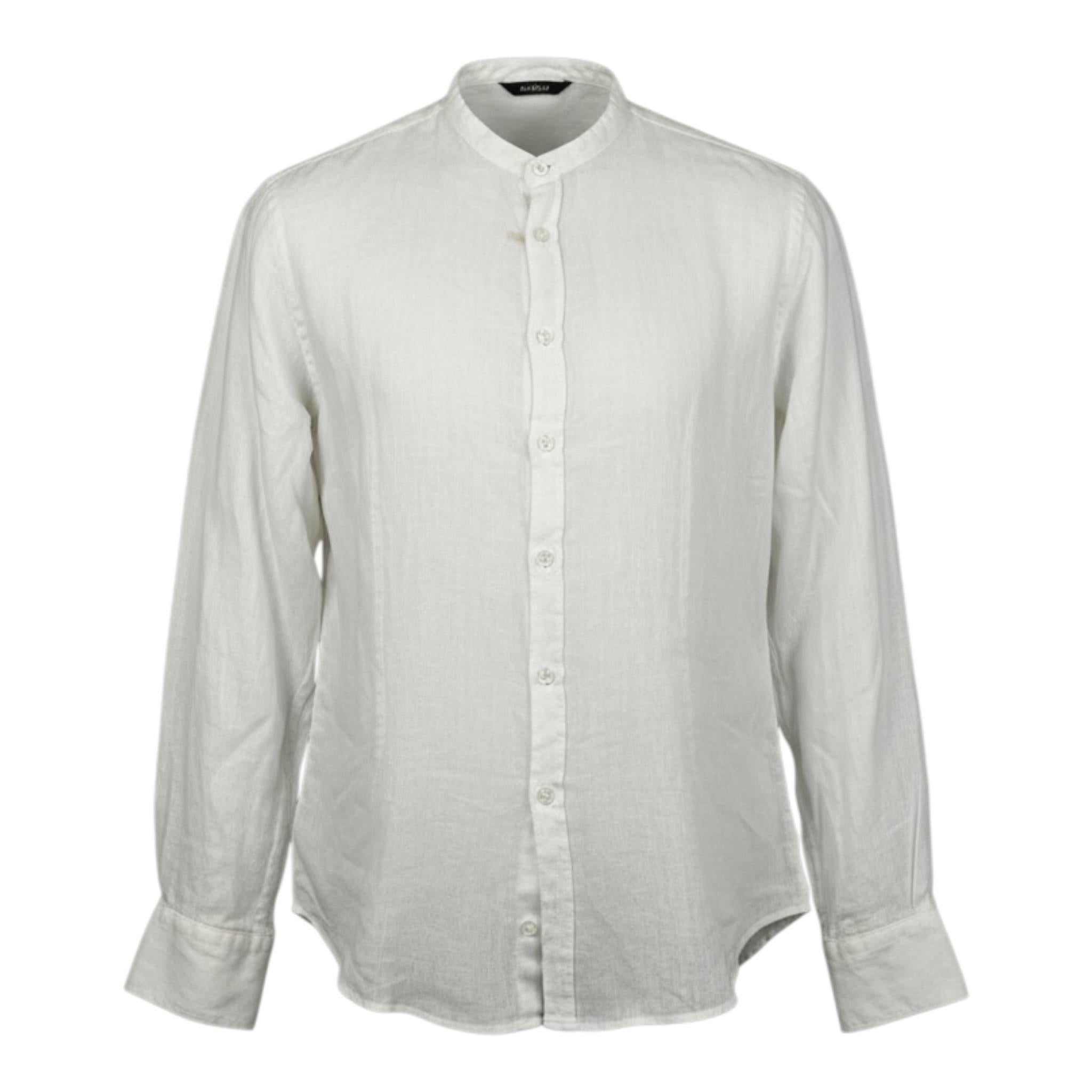 Manuel Ritz Camicia tinta unita con Colletto Coreano Bianco per Bambino MR2104 BIANCO MANUEL RITZ 