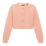 Guess Cardigan Tinta Unita Traforato per Bambina J4RR03Z3CD0 ROSA GUESS 