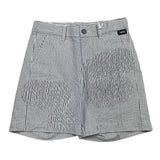 Aspesi Bermuda Shorts Plain With Striped Pattern And Adjustable Waist White For Boys