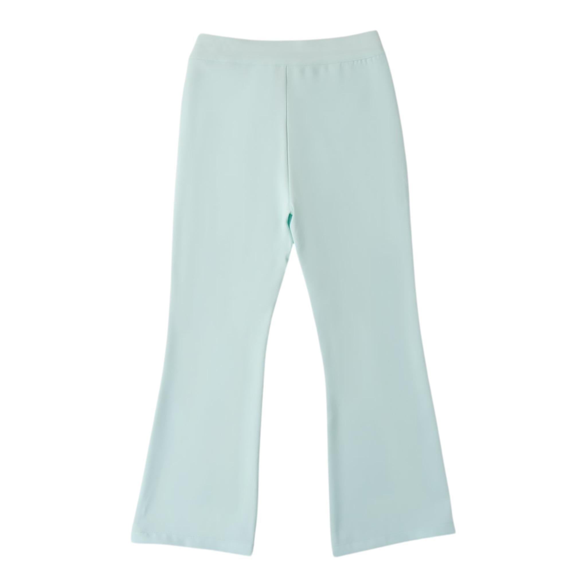 Sarabanda Pantalone Tinta Unita Modello A Zampa per Bambina 0B476X VERDE ACQUA SARABANDA 