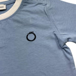 Trussardi T-Shirt Tinta Unita con Stampa per Neonato TIP25045TS AZZURRO TRUSSARDI 