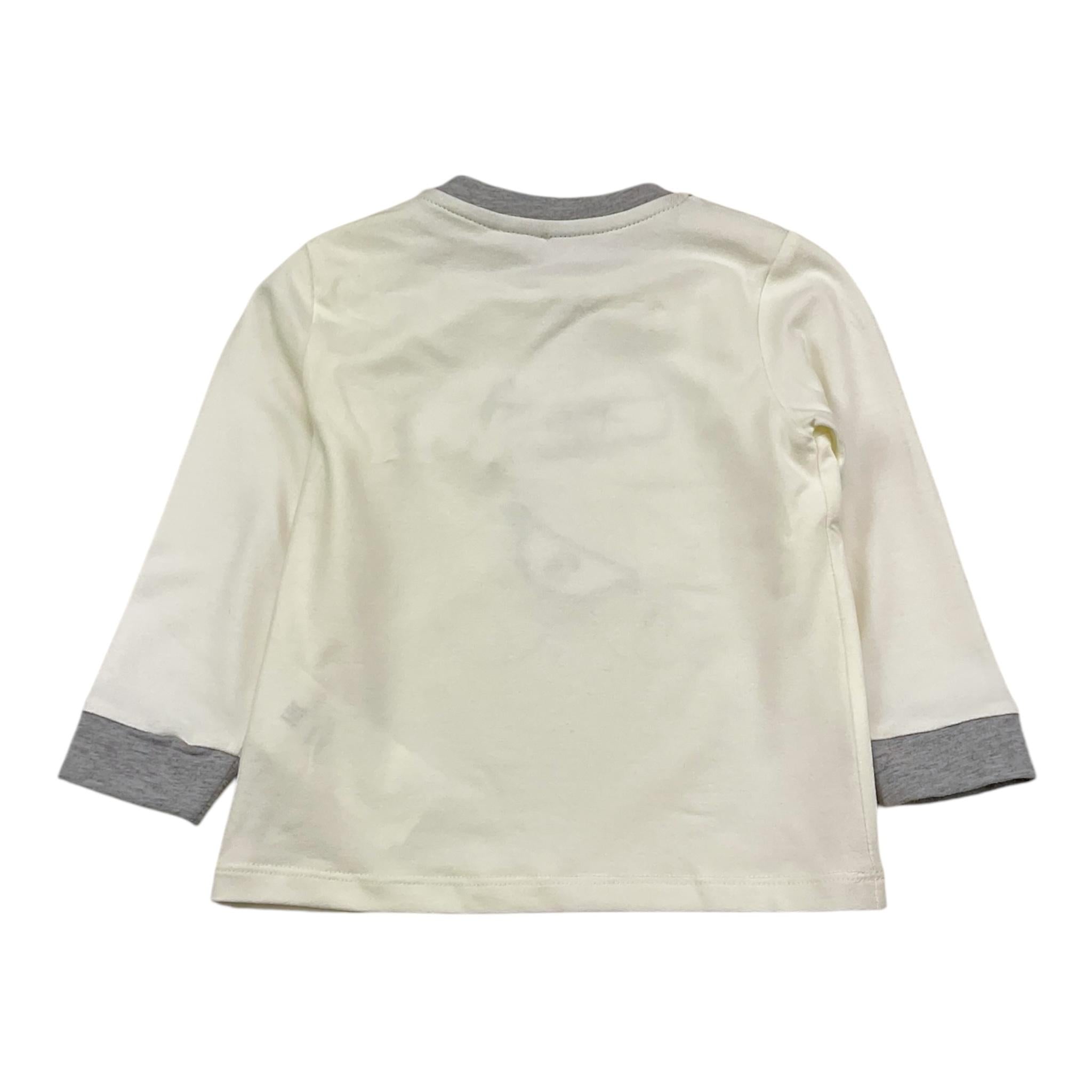 LE BEBE' shirt girocollo tinta unita con stampa Bianco per Neonato LBB5165 BIANCO LE BEBE' 