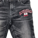 ICEBERG jeans tinta unita con girovita regolabile Nero per Neonato PTICE5308B NERO ICEBERG 