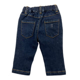 TRUSSARDI jeans tinta unita con elastico in vita Blu per Neonato TIA25201JE BLU TRUSSARDI 