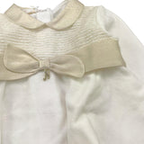 NINNAOH completo 2pz tinta unita maglia-ghettina Bianco per Neonata I2375C BIANCO NINNAOH 