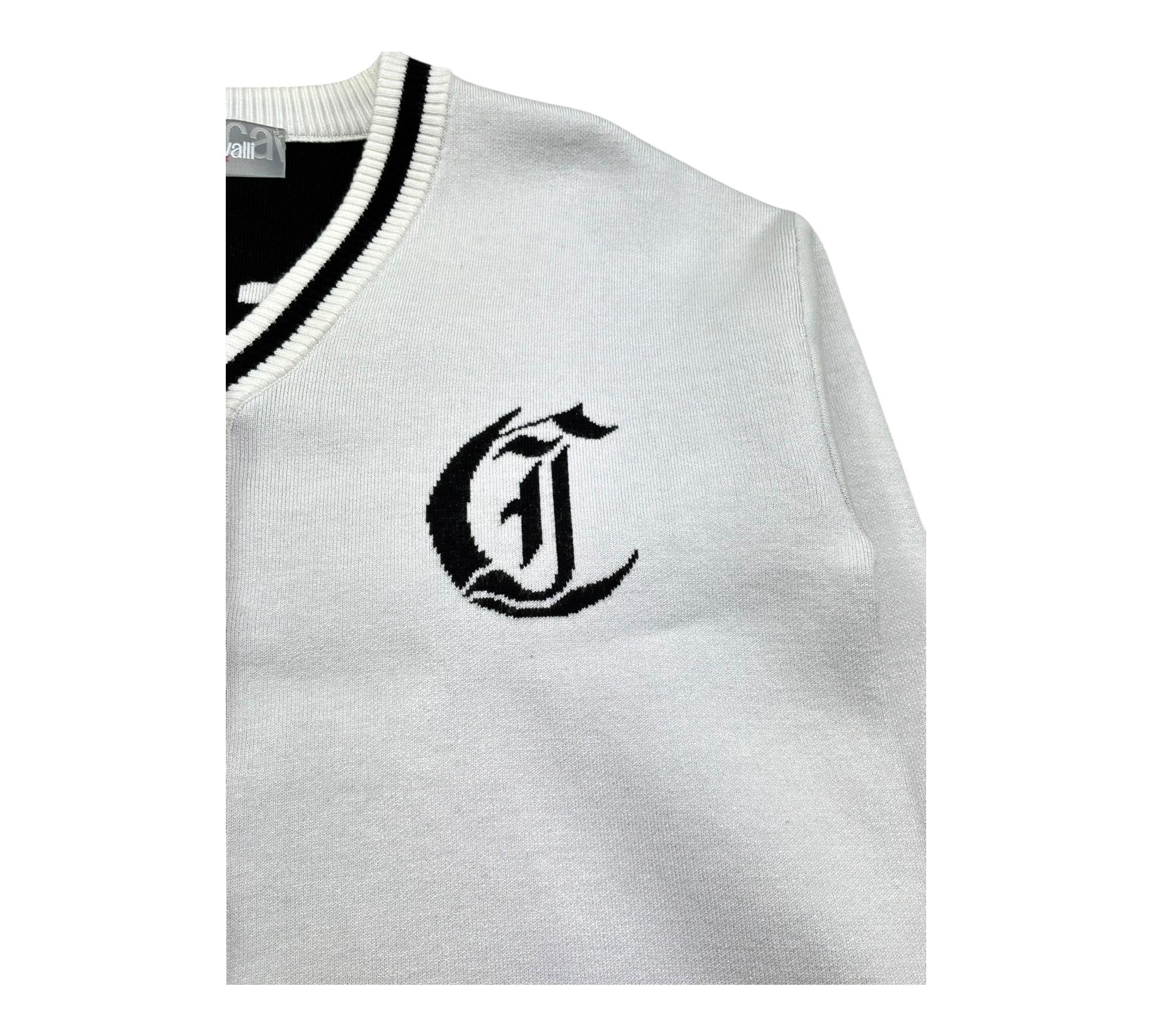 Just Cavalli Cardigan Tinta Unira con Logo per Bambina JGP26168CD BIANCO JUST CAVALLI 