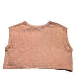 Play Up Top Solid Color Armhole With Pink Buttons For Girls
