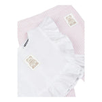Moschino Completo 2 Pezzi Camicia-Pantalone per Neonata MDG01LYX BIANCO/ROSA MOSCHINO 
