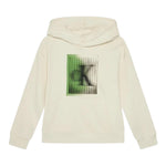 Calvin Klein Felpa Tinta Unita con Cappuccio E Stampa per Bambino IB0IB02380 PANNA CALVIN KLEIN 