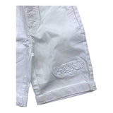 Iceberg Bermuda Shorts Solid Color with Adjustable Waist White for Newborns