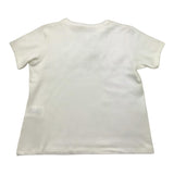 Vicolo Plain T-Shirt With White Appliques For Girls