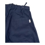 pantalone tinta unita con elastico in vita PP4073 BLU PAOLO PECORA 