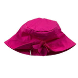 Nanan Solid Color Hat With Fuchsia Applique For Newborn