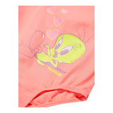 Billieblush Titty Print Solid One Piece Swimsuit Salmon for Girls