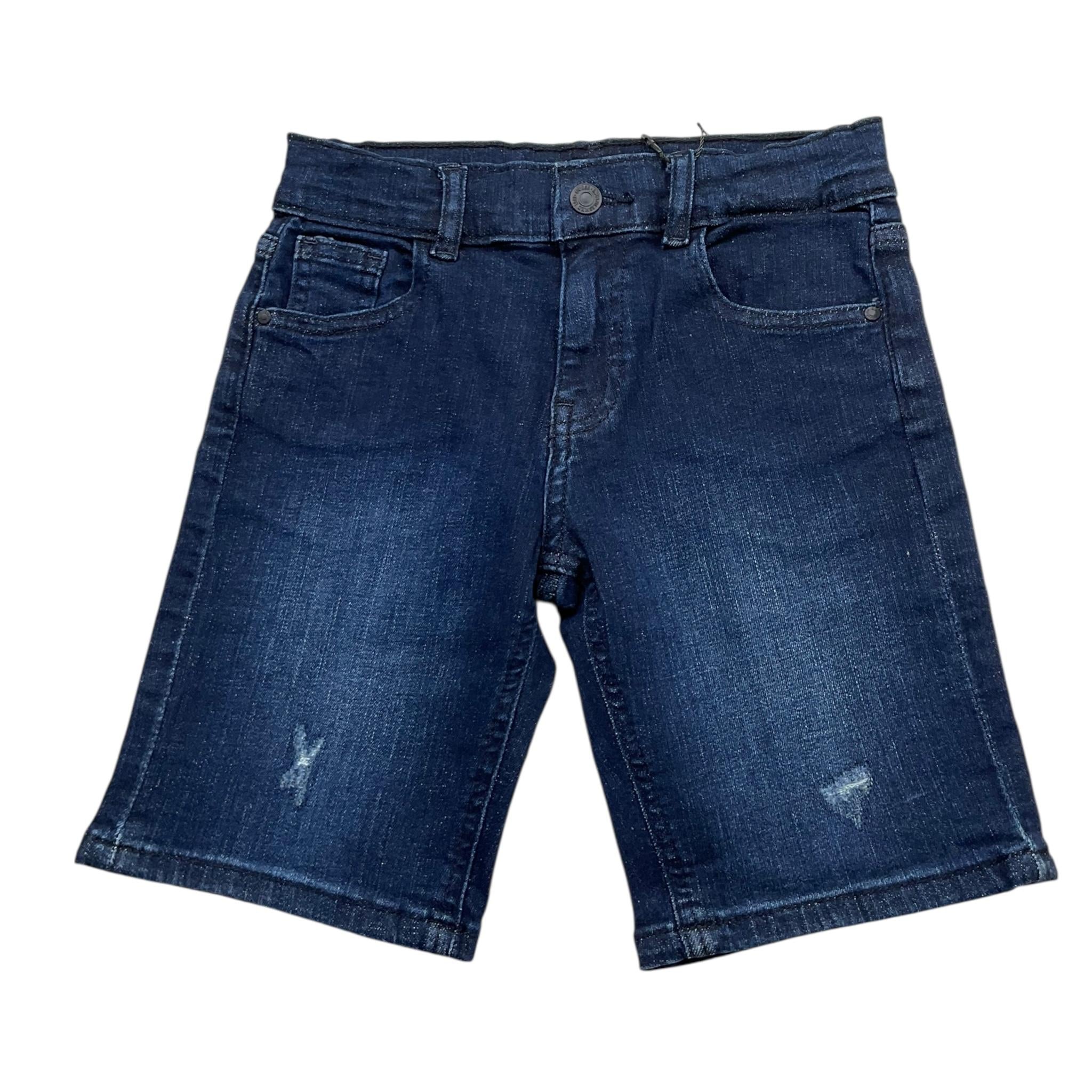 Guess Bermuda In Denim Tinta Unita con Girovita Regolabile per Bambino N5RD00D46T0 BLU GUESS 