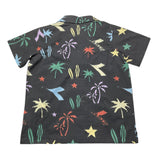 Diadora Shirt Half Sleeve Solid Color With Black Pattern For Boys