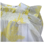 Le Bebe Camicia Giromanica Tinta Unita Stampa Fantasia per Neonata LBG6365 BIANCO LE BEBE 