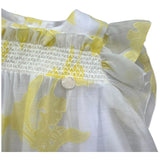 Le Bebe Camicia Giromanica Tinta Unita Stampa Fantasia per Neonata LBG6365 BIANCO LE BEBE 