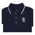 Timberland Polo Mezza Manica Tinta Unita con Logo per Neonato T05K52 BLU TIMBERLAND 