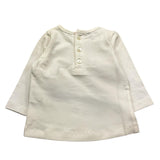 SIMONETTA shirt girocollo tinta unita con stampa Bianco per Neonato MAG0085 BIANCO SIMONETTA 