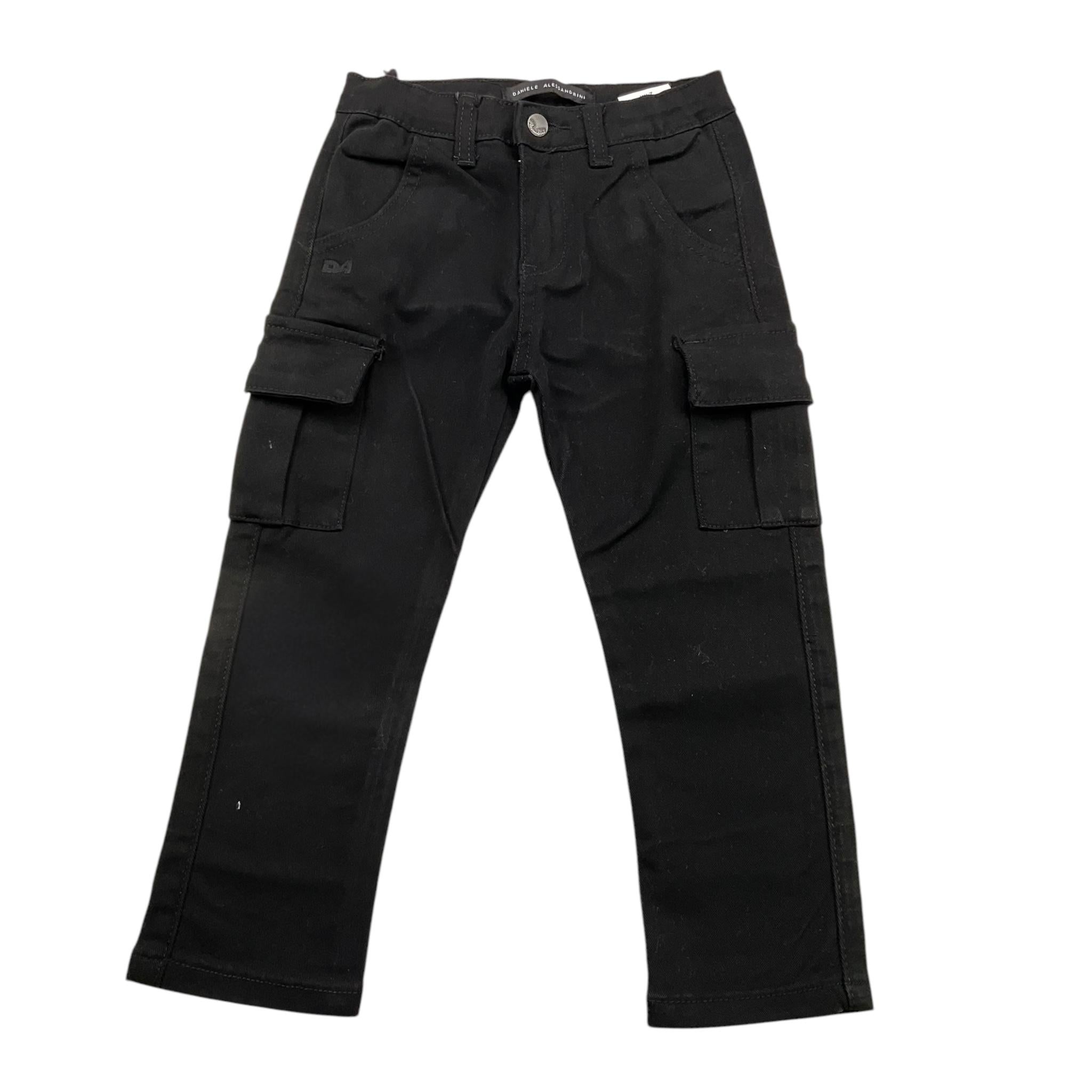 DANIELE ALESSANDRINI jeans tinta unita con girovita regolabile Nero per Neonato 1291P00023 NERO DANIELE ALESSANDRINI 