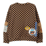 SPRAYGROUND felpa girocollo tinta unita con fantasia scacchi Marrone per Bambino SPY1058 MARRONE SPRAYGROUND 