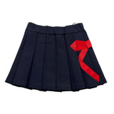 TRUSSARDI gonna tinta unita con fiocco Blu per Neonata TIA25212GO BLU TRUSSARDI 