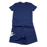 Nike t-shirt tinta unita con stampa per Bambino 86L596 BLU NIKE 
