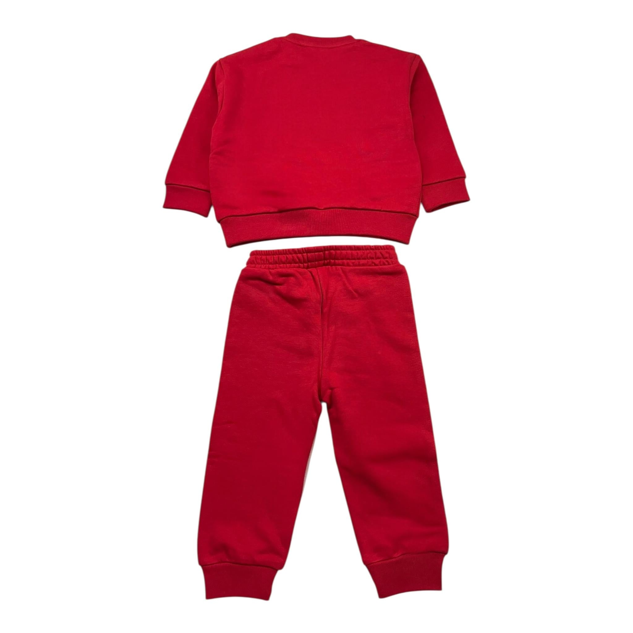 ICEBERG completo 2pz tinta unita felpa-pantalone Rosso per Neonato COMICE5300B ROSSO ICEBERG 