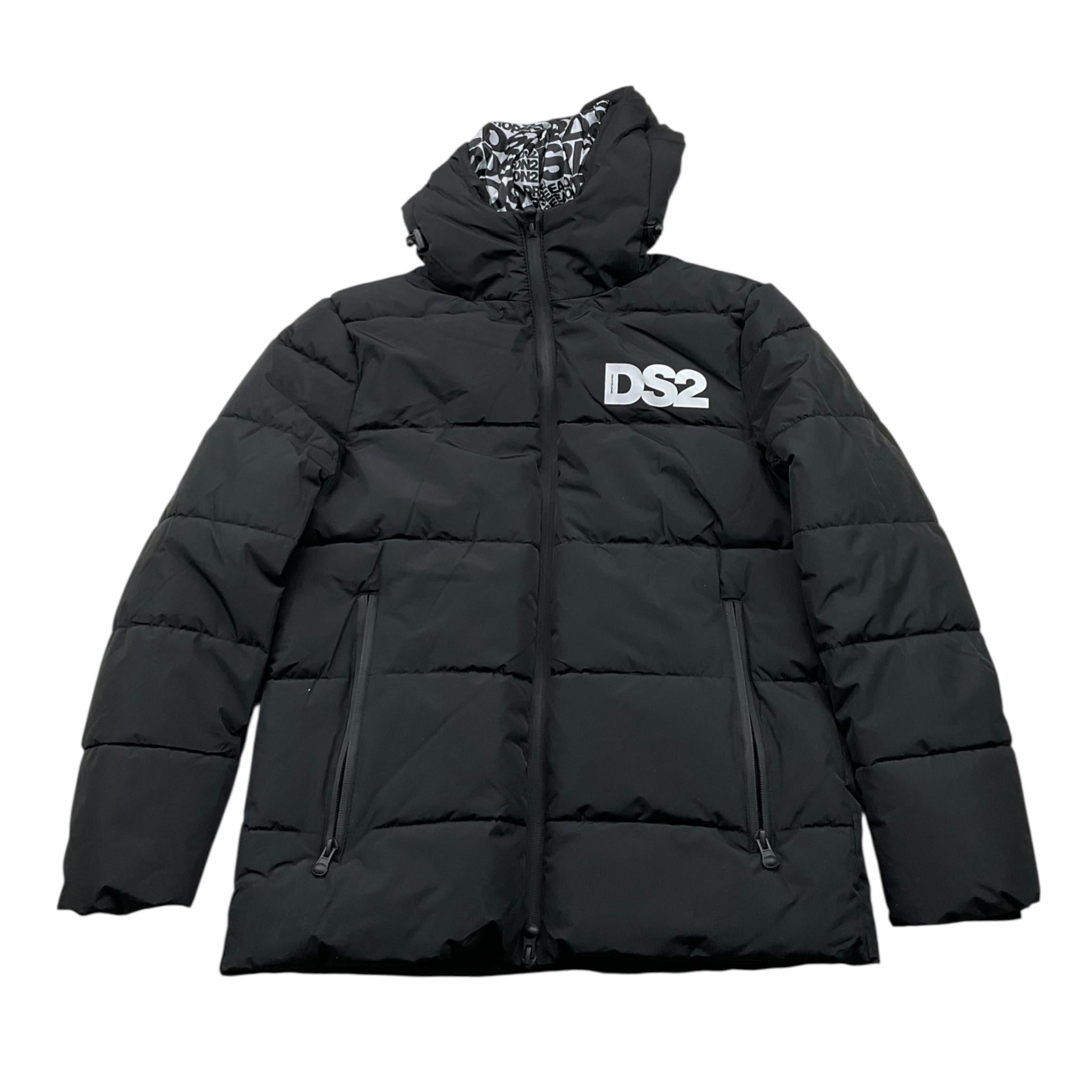 DROPSEASON2 giubbino tinta unita con cappuccio Nero per Bambino FW242K01 NERO DROPSEASON2 