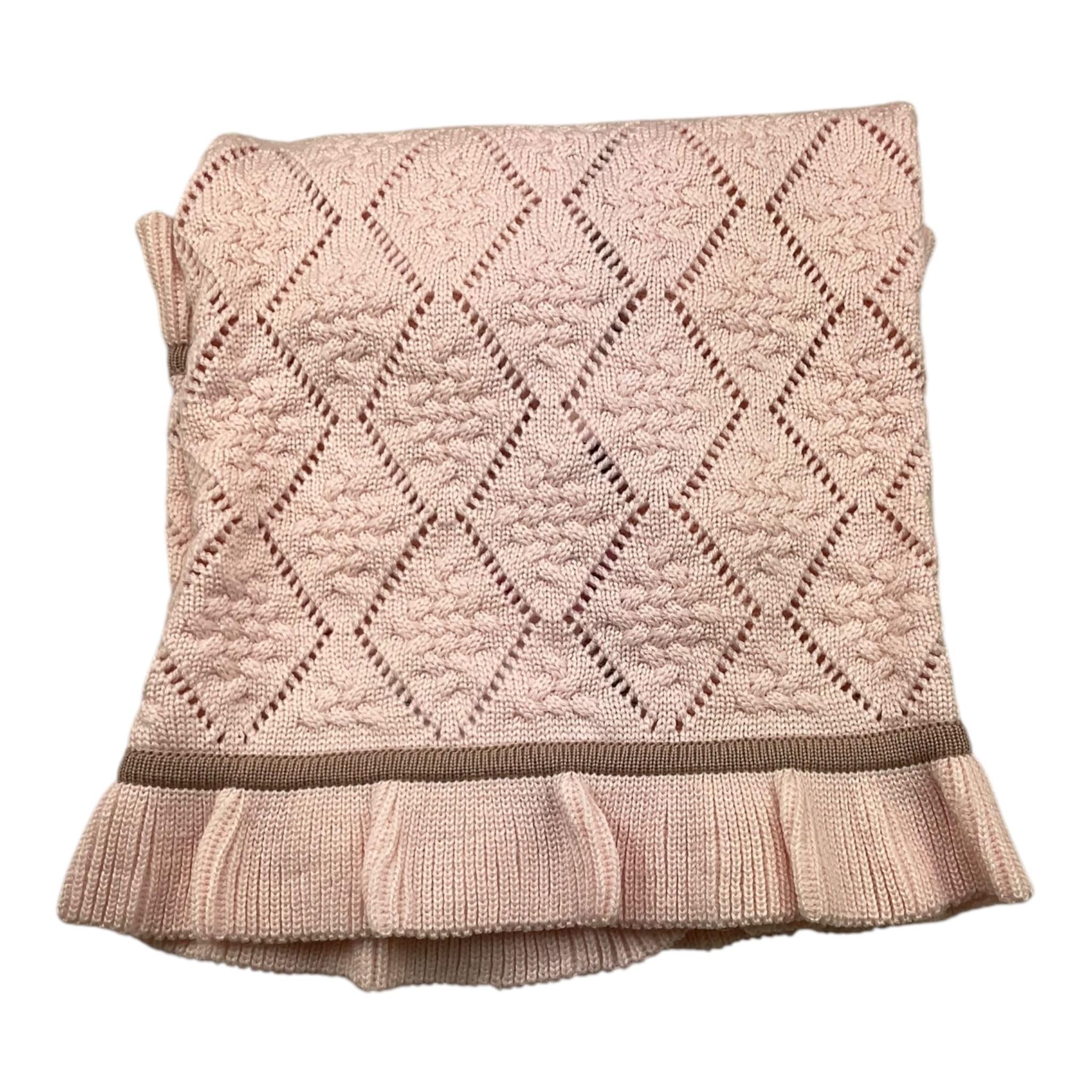 COLORI CHIARI coperta tinta unita con ricami Rosa per Neonata FF777194 ROSA COLORI CHIARI 