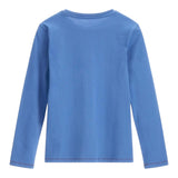 GUESS shirt girocollo tinta unita con stampa Azzurro per Bambino L3YI37K8HM4 AZZURRO GUESS 