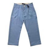 Daniele Alessandrini Plain Trousers With Adjustable Waistline Blue For Newborn