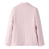 Sarabanda Giacca Tinta Unita con Fiore per Bambina 0B493 ROSA SARABANDA 