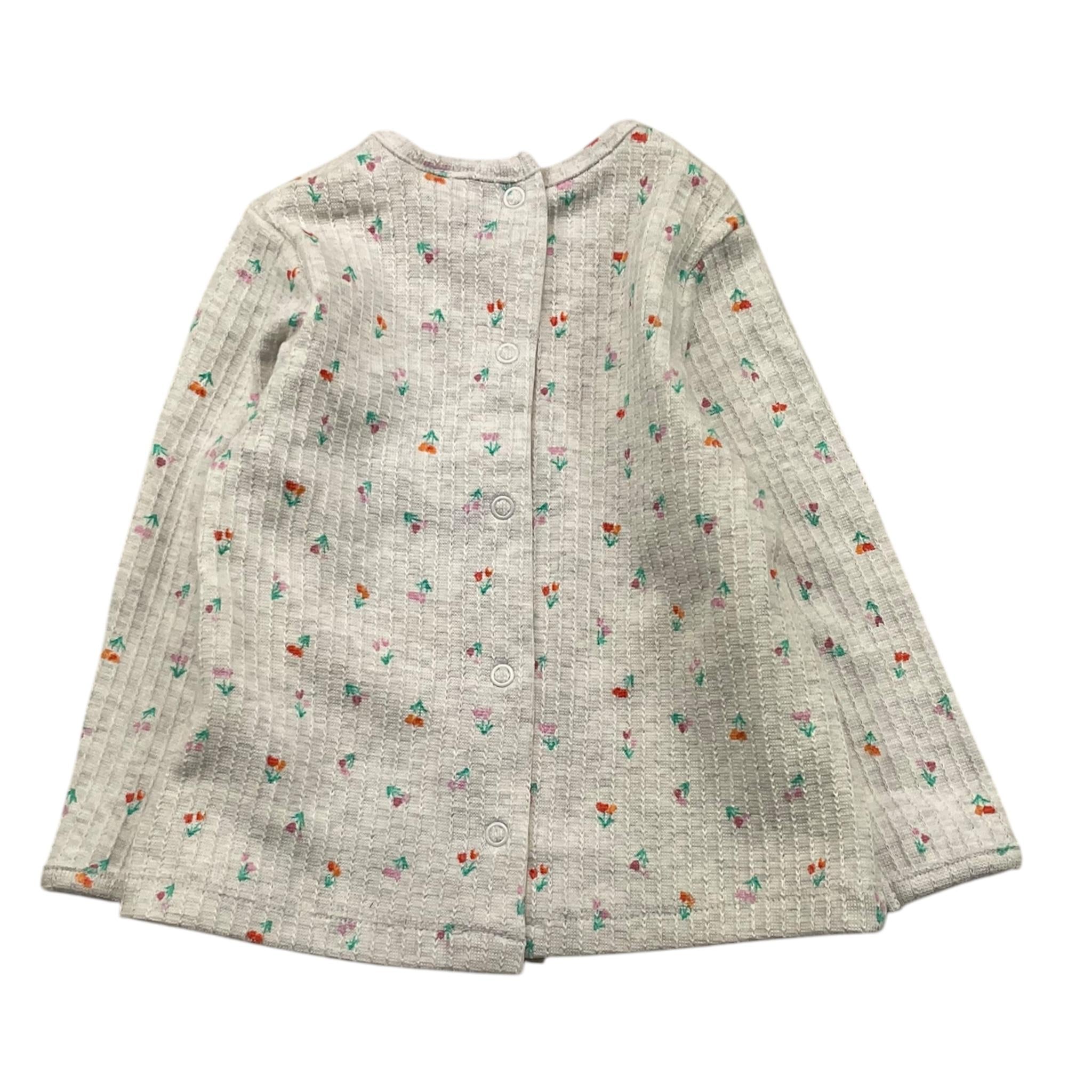 YATSI BABY shirt girocollo tinta unita con stampa Grigio per Neonata 2444600 GRIGIO YATSI BABY 