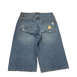 Moschino Bermuda In Denim Tinta Unita per Bambino HUQ026 BLU MOSCHINO 