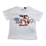 Iceberg T-Shirt Solid Color Crew Neck With Print White For Newborns