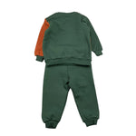 POLO CLUB LONDON completo felpa-pantalne tinta unita con stampa Verde per Neonato 242111 VERDE POLO CLUB LONDON 