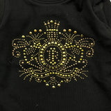 JOHN RICHMOND shirt girocollo tinta unita con stampa Nero per Neonata RIA25073TS NERO JOHN RICHMOND 