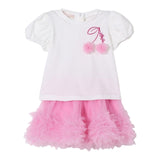 Liu Jo Completo 2 Pezzi T-Shirt-Gonna per Neonata HA5033X BIANCO/ROSA LIU JO 