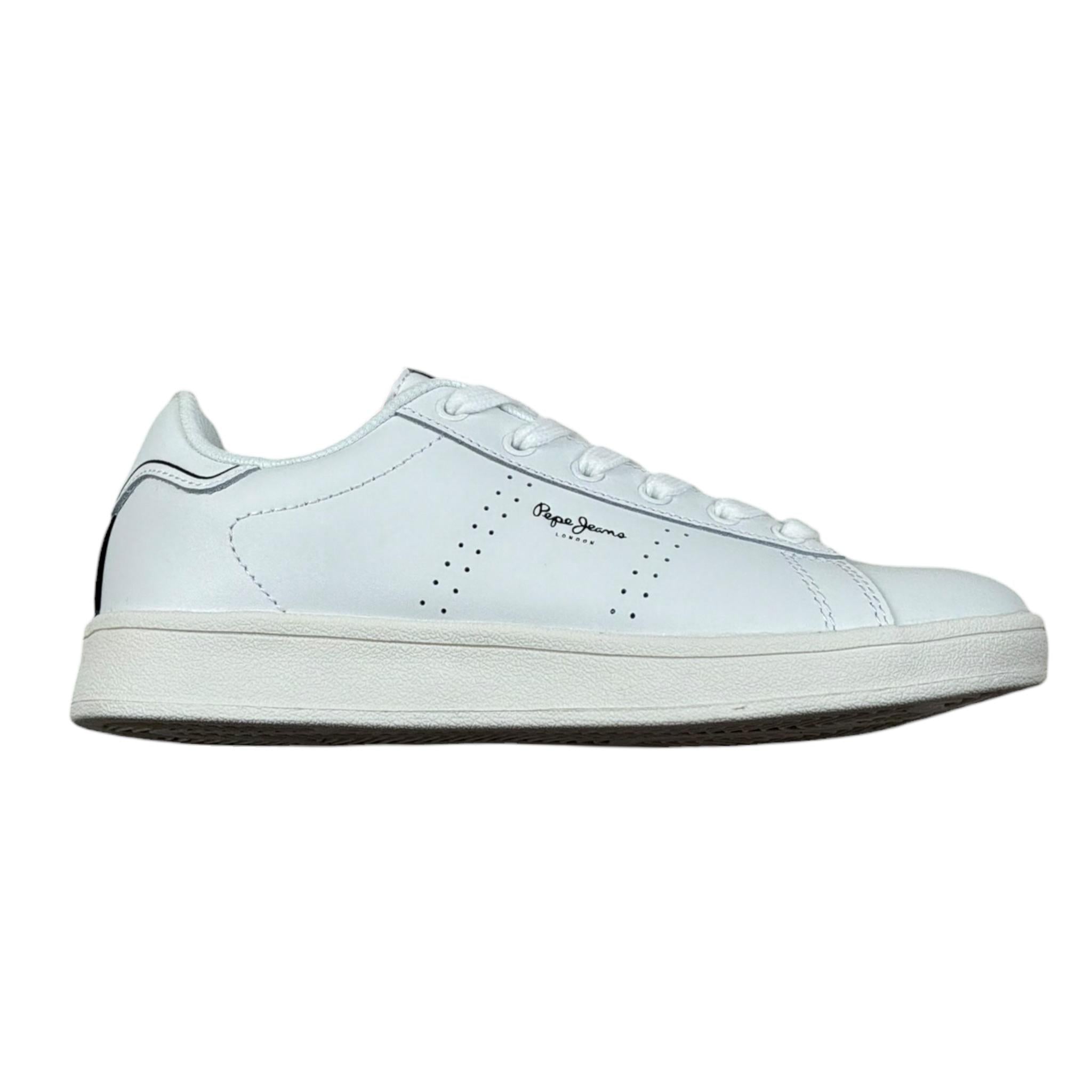 Pepe Jeans Sneakers Tinta Unita con Lacci per Bambino PBS00001 BIANCO PEPE JEANS 