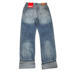 DIESEL jeans tinta unita modello palazzo Azzurro per Bambina J00800 AZZURRO DIESEL 
