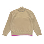 MANILA GRACE maglia tinta unita collo alto Beige per Bambina MG2413 BEIGE MANILA GRACE 