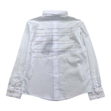 Daniele Alessandrini Long Sleeve Shirt Solid Color with Print White for Children