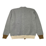EMANUEL PRIS cardigan tinta unita con profili in contrasto Grigio per Bambino EMG7099R GRIGIO EMANUEL PRIS 