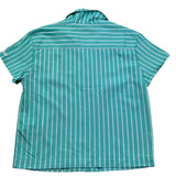 Saint Barth Camicia Mezza Manica Tinta Unita per Bambina EVERLEEE VERDE ACQUA SAINT BARTH 