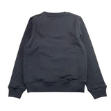 CALVIN KLEIN felpa girocollo tinta unita con stampa Nero per Bambino U00602K NERO CALVIN KLEIN 