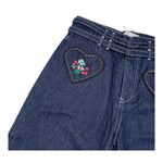 PHILOSOPHY jeans tinta unita con ricami Blu per Bambina PFPA001 BLU PHILOSOPHY 
