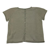 Li &amp; Me Solid Color Crew Neck Green T-Shirt for Baby