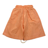 Louis Dieudonne' Bermuda Solid Color With Elastic Waist Orange For Boys